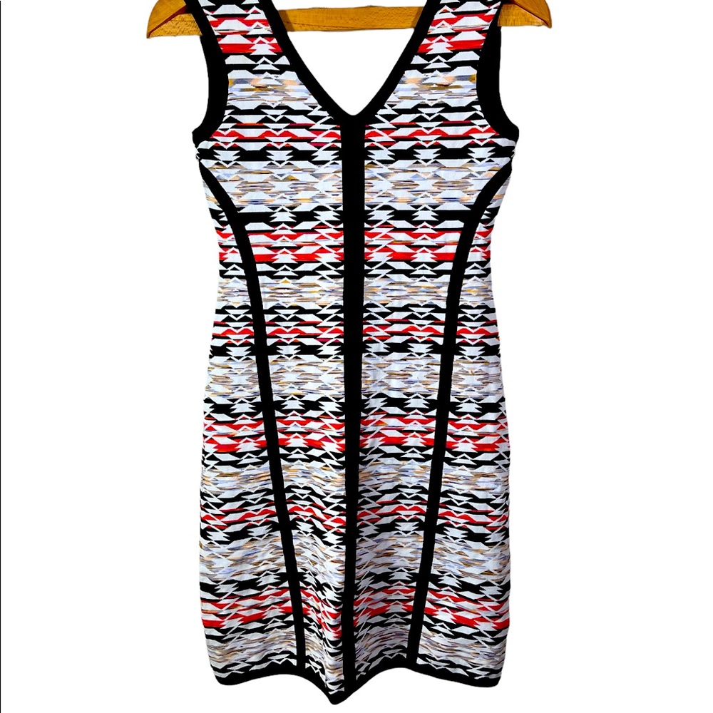 Nanette Lepore Fierce Sheath Papaya Knit Bodycon Mini Dress Size XS - Picture 2 of 8